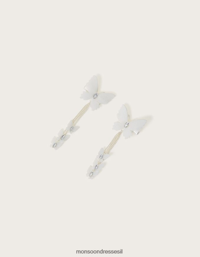 אבזר Monsoon אטבי שיער פרפר מדורגים סט של שניים מְעוּדָן ילדה HTJ0TZ2545