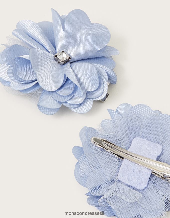 אבזר Monsoon אטבי שיער פרח לונה סט של שניים חַם ילדה HTJ0TZ2553