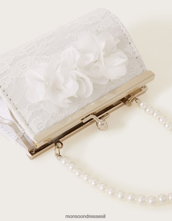 אבזר Monsoon תיק מיני שושבינה תחרה פרח מסוגנן ילדה HTJ0TZ2564