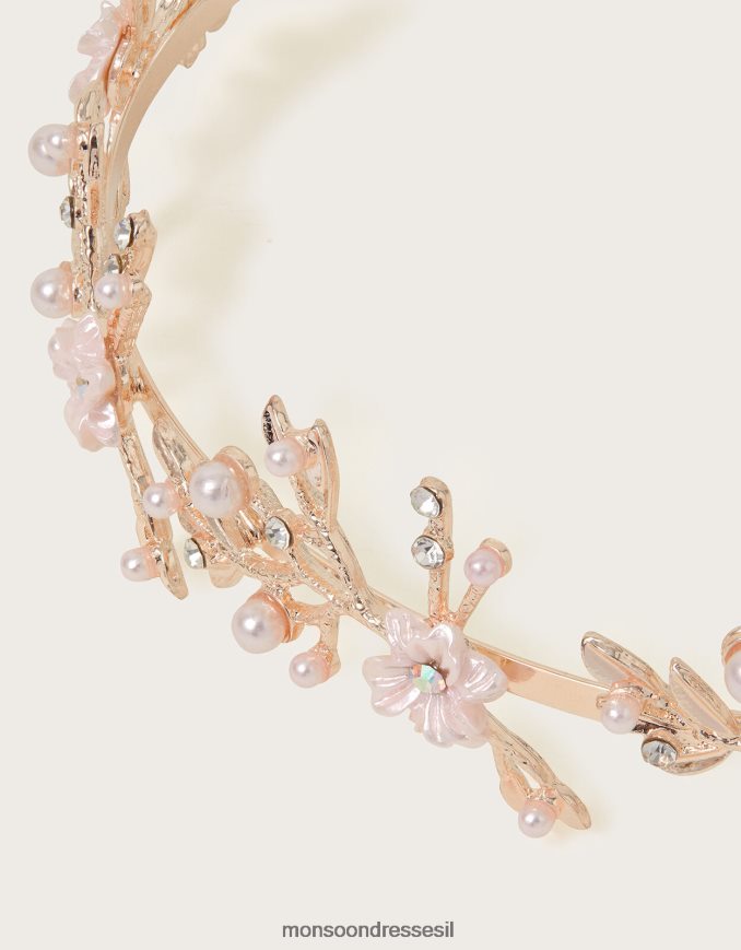 אבזר Monsoon סרט פרחים חלבי אופנה ילדה HTJ0TZ2568