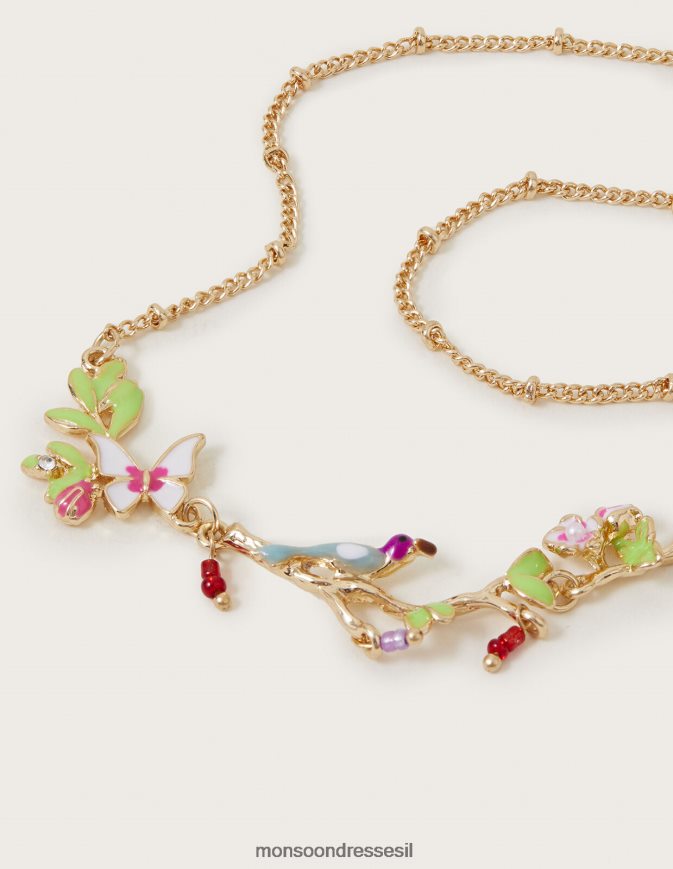 אבזר Monsoon שרשרת פריחת הדובדבן חַם ילדה HTJ0TZ2570