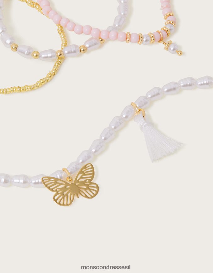 אבזר Monsoon סט תכשיטים בוהמייני יפה אופנה ילדה HTJ0TZ2578