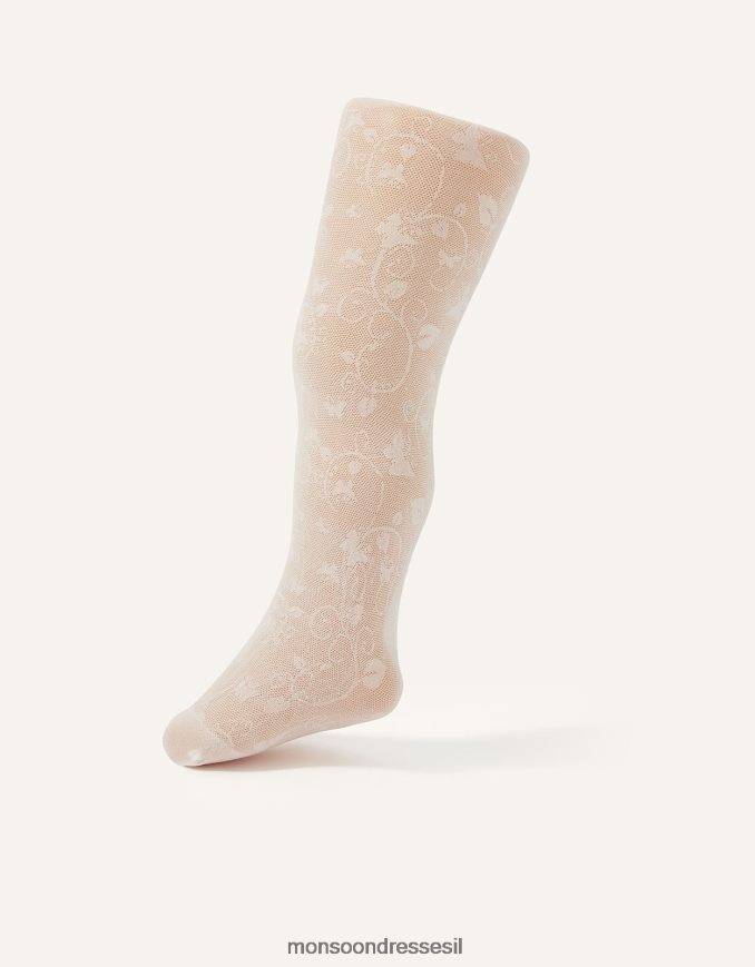 אבזר Monsoon טייץ תחרה לתינוק פרפר לבן ילדה HTJ0TZ2586