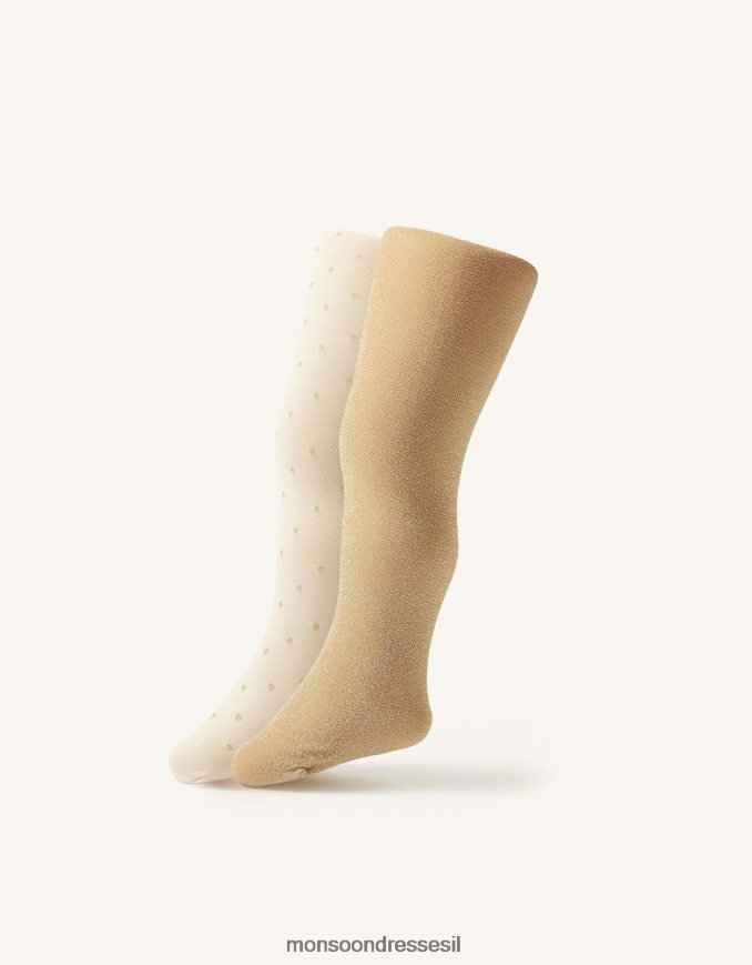 אבזר Monsoon טוויסט צמוד לתינוק נוצץ ונצנצים זהב ילדה HTJ0TZ2608