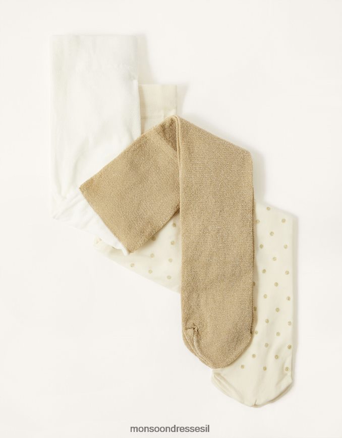 אבזר Monsoon טוויסט צמוד לתינוק נוצץ ונצנצים זהב ילדה HTJ0TZ2608