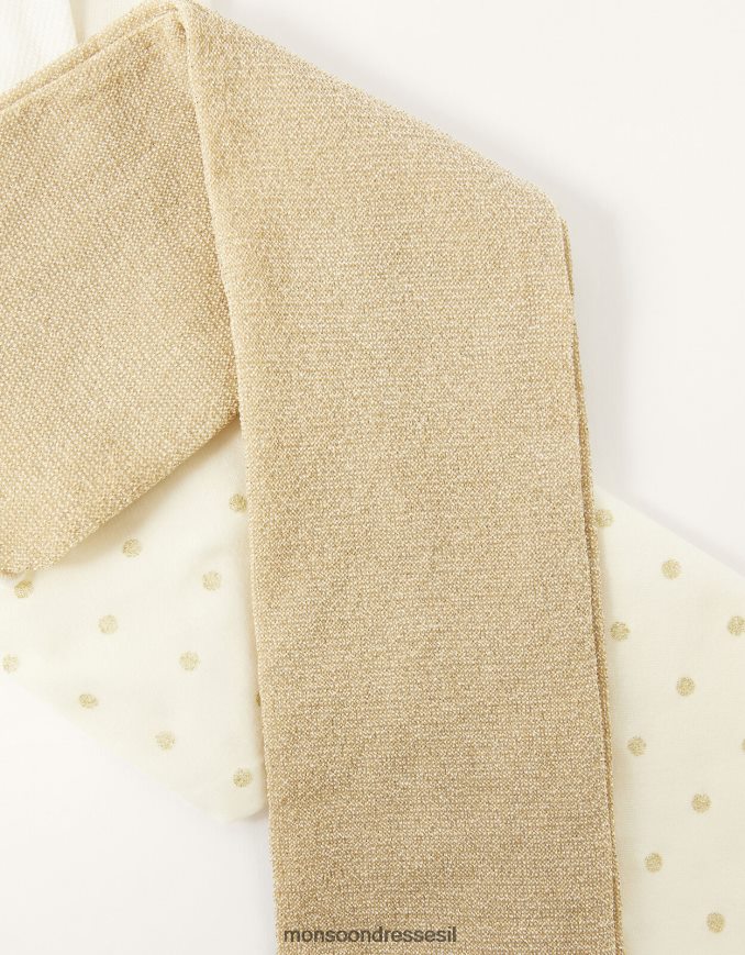 אבזר Monsoon טוויסט צמוד לתינוק נוצץ ונצנצים זהב ילדה HTJ0TZ2608