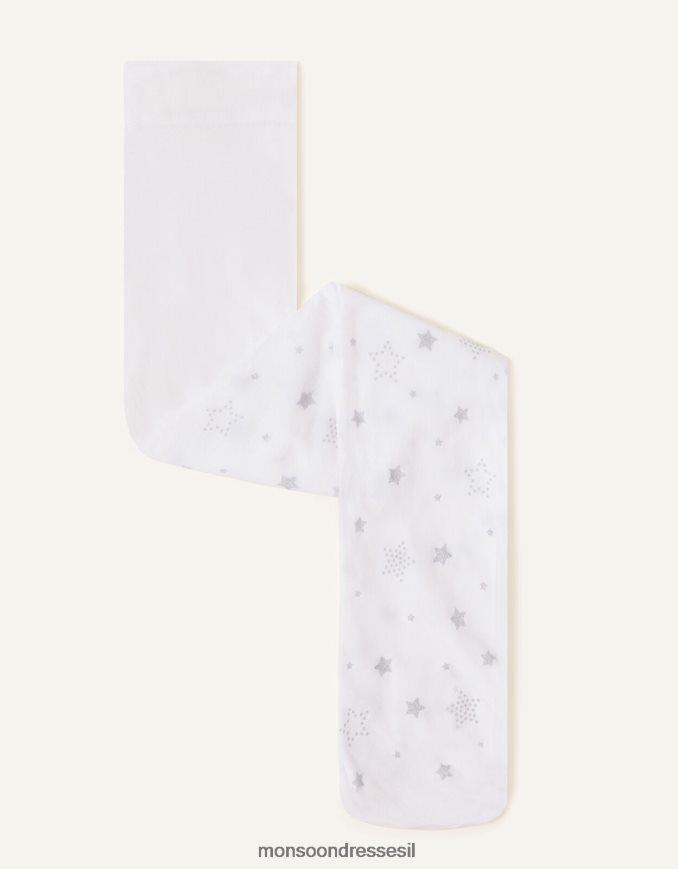 אבזר Monsoon טייץ כוכב נצנצים כסף ילדה HTJ0TZ2621