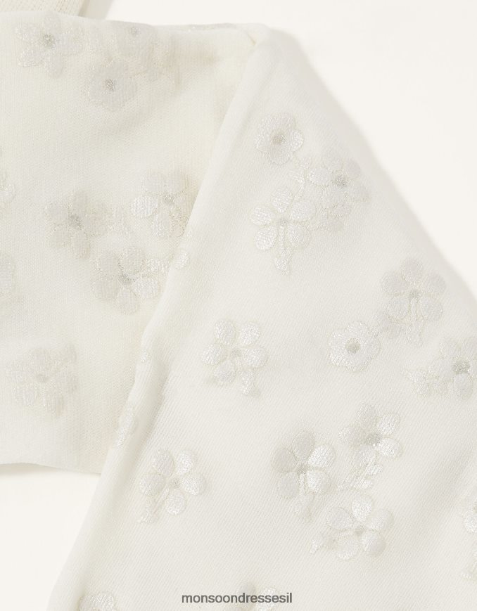 אבזר Monsoon גרביונים בהדפס פרלטו של פרלט תינוק שֶׁנהָב ילדה HTJ0TZ2624