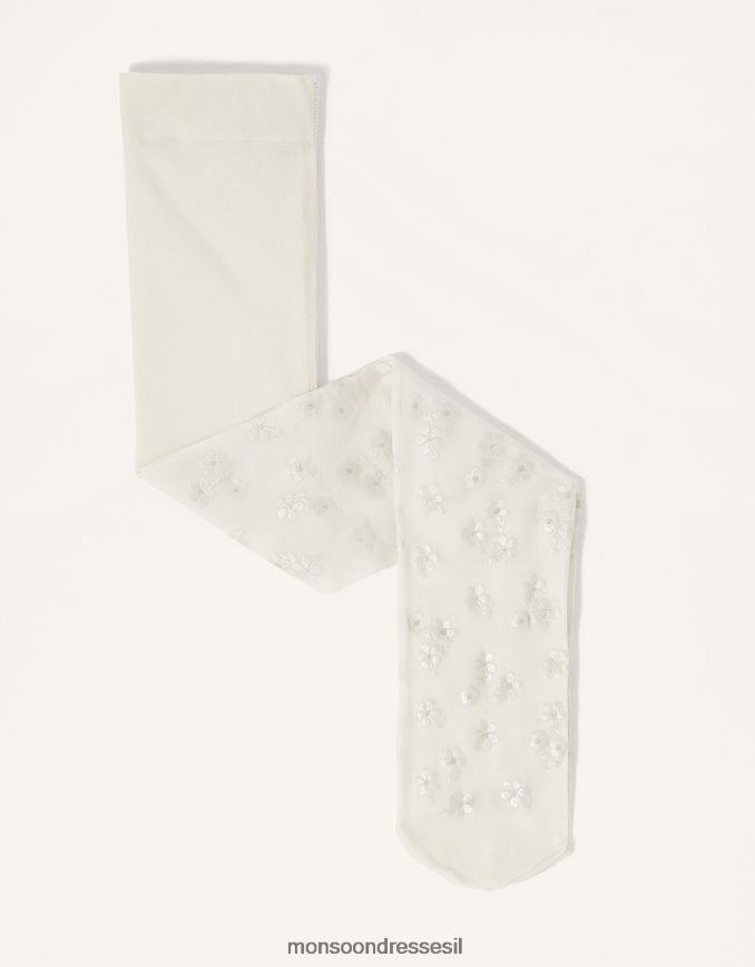 אבזר Monsoon גרביונים בהדפס פרלטו של פרלט תינוק שֶׁנהָב ילדה HTJ0TZ2624