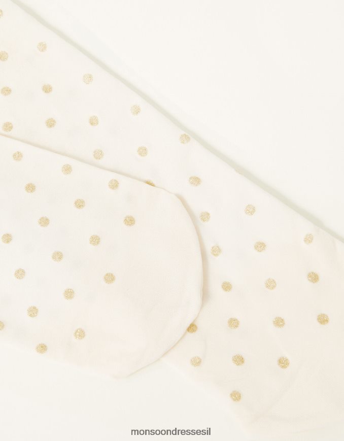 אבזר Monsoon טייץ כתמים נצנצים לתינוק זהב ילדה HTJ0TZ2645