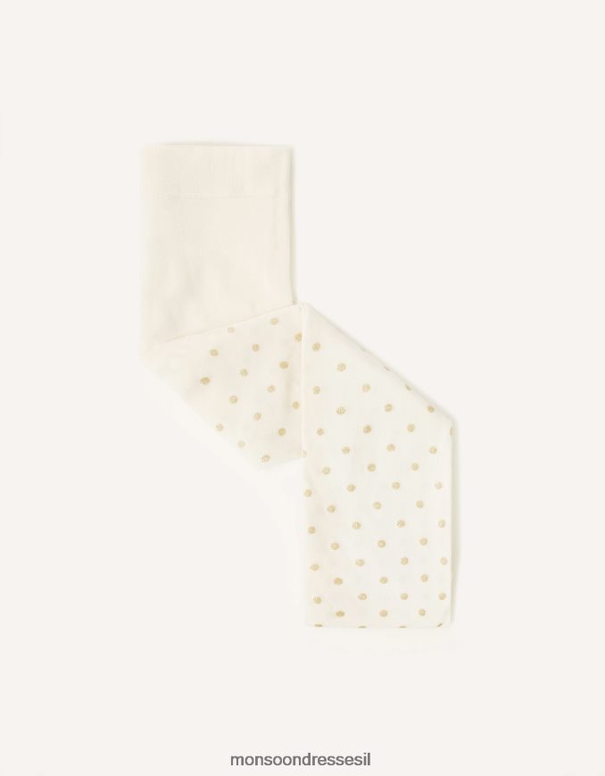 אבזר Monsoon טייץ כתמים נצנצים לתינוק זהב ילדה HTJ0TZ2645