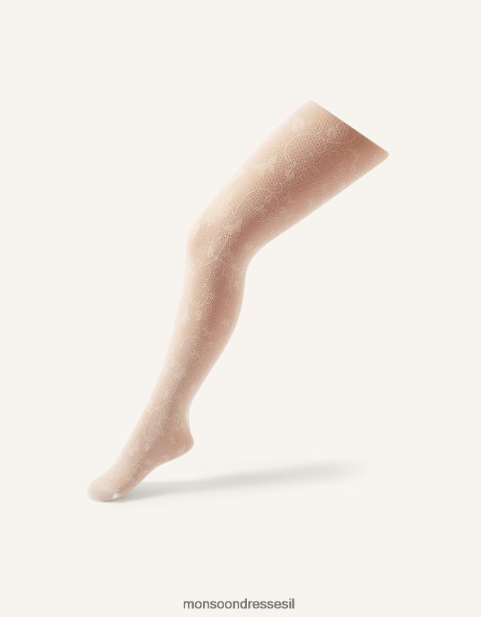 אבזר Monsoon גרביונים תחרה פרפר שֶׁנהָב ילדה HTJ0TZ2646