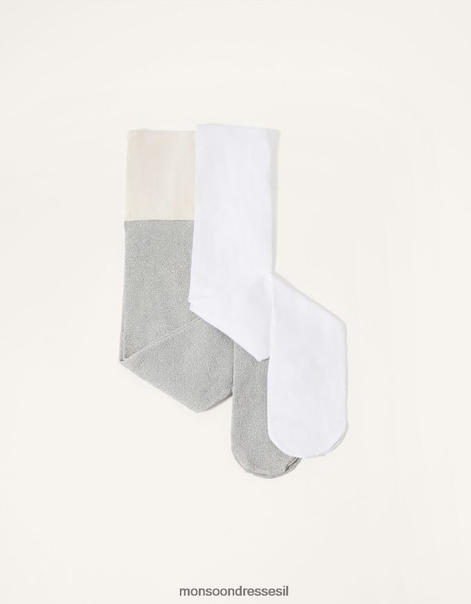 אבזר Monsoon תינוק צמוד נוצץ כסף ילדה HTJ0TZ2667