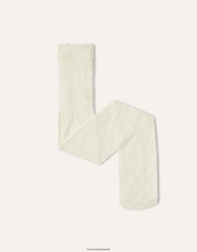 אבזר Monsoon טייץ יהלום קטיפה שֶׁנהָב ילדה HTJ0TZ2669