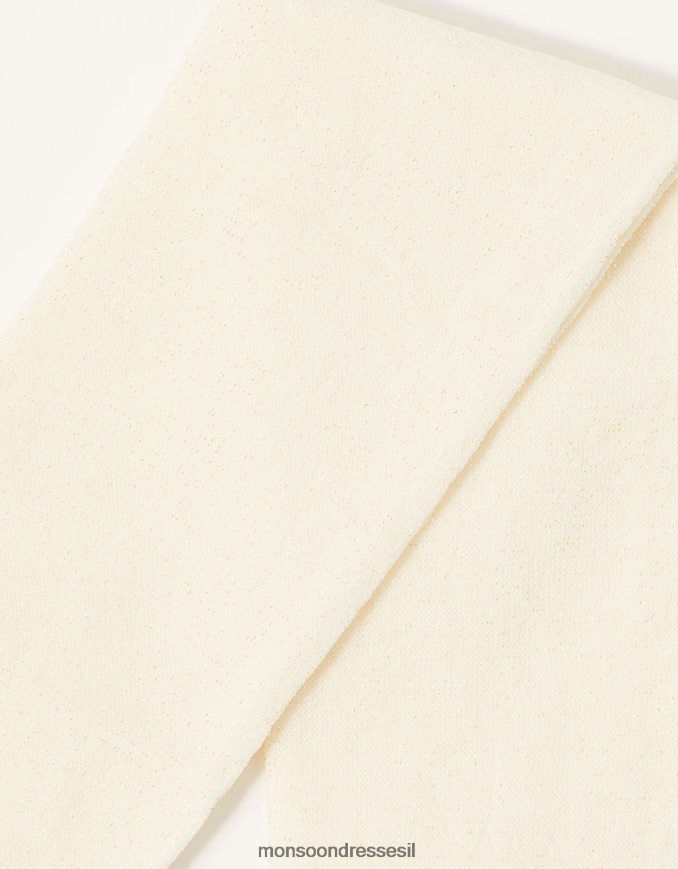 אבזר Monsoon טייץ סרוג סופר נוצץ לבן ילדה HTJ0TZ2678