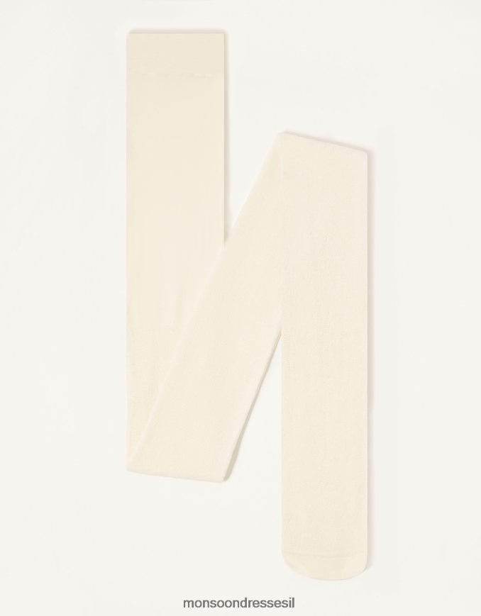 אבזר Monsoon טייץ סרוג סופר נוצץ לבן ילדה HTJ0TZ2678