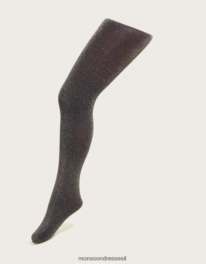 אבזר Monsoon טייץ ניילון נוצץ כחול (צי) ילדה HTJ0TZ2682