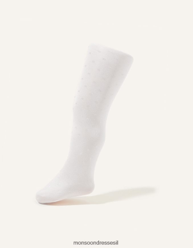 אבזר Monsoon טייץ ספוט כלה לתינוק לבן ילדה HTJ0TZ2683