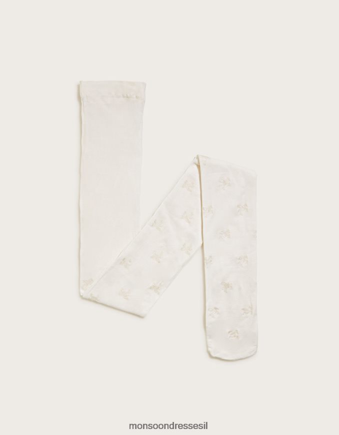 אבזר Monsoon גרביונים נוצצים של חד קרן שֶׁנהָב ילדה HTJ0TZ2692