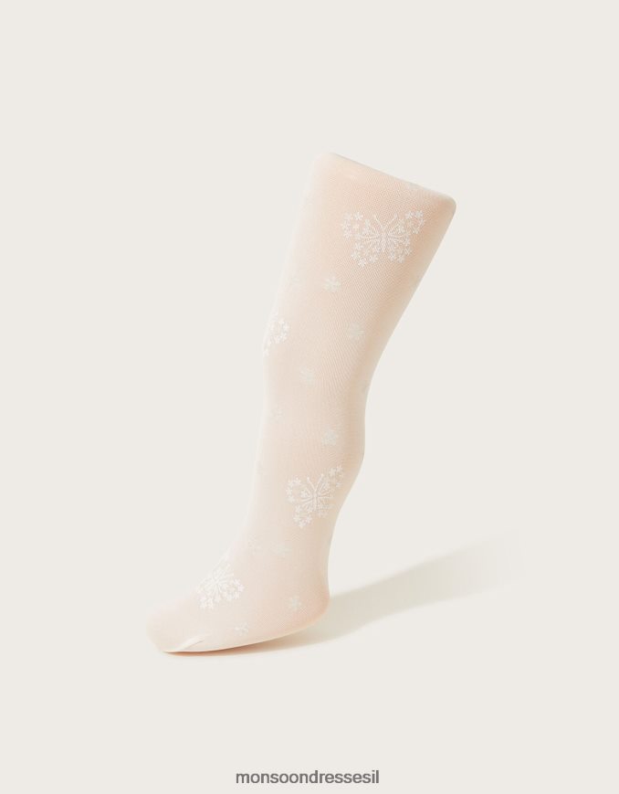 אבזר Monsoon גרביונים בהדפס פרפר שֶׁנהָב ילדה HTJ0TZ2693