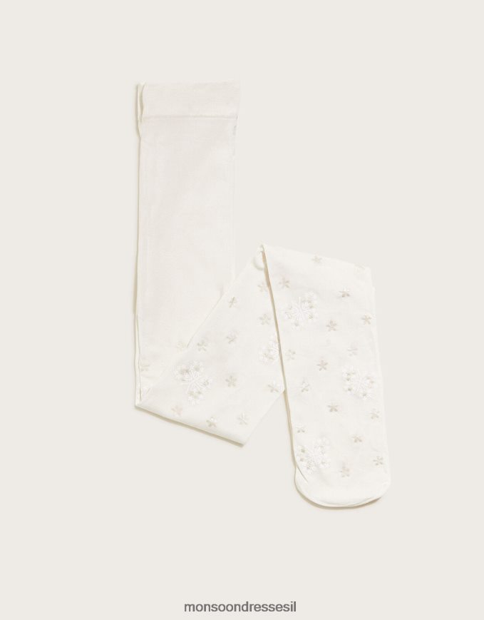 אבזר Monsoon גרביונים בהדפס פרפר שֶׁנהָב ילדה HTJ0TZ2693