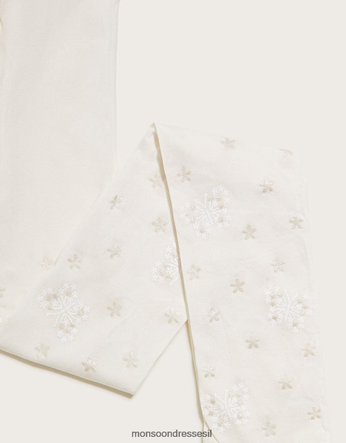 אבזר Monsoon גרביונים בהדפס פרפר שֶׁנהָב ילדה HTJ0TZ2693