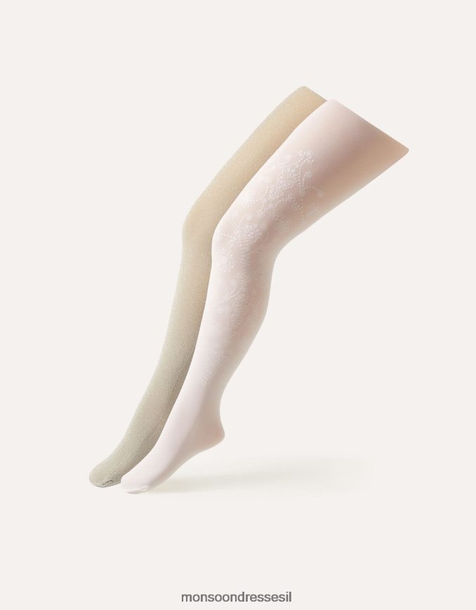 אבזר Monsoon טוויסט צמוד מנצנץ בארוק כסף ילדה HTJ0TZ2694