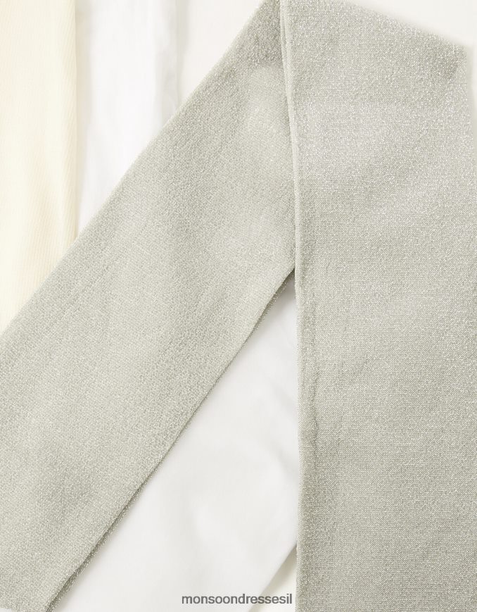 אבזר Monsoon טוויסט צמוד מנצנץ בארוק כסף ילדה HTJ0TZ2694