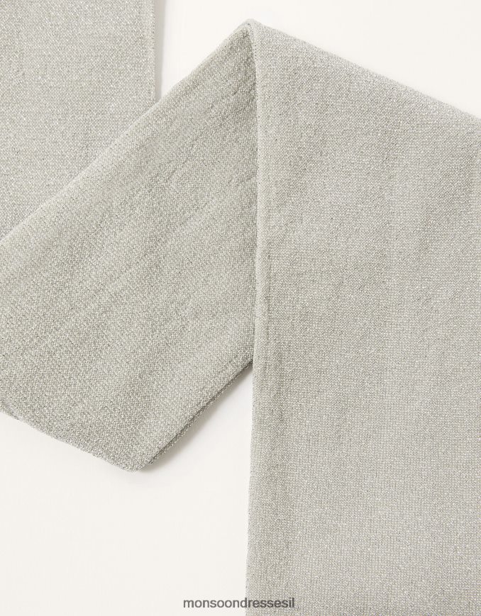 אבזר Monsoon טייץ מטאלי נוצץ כסף ילדה HTJ0TZ2706