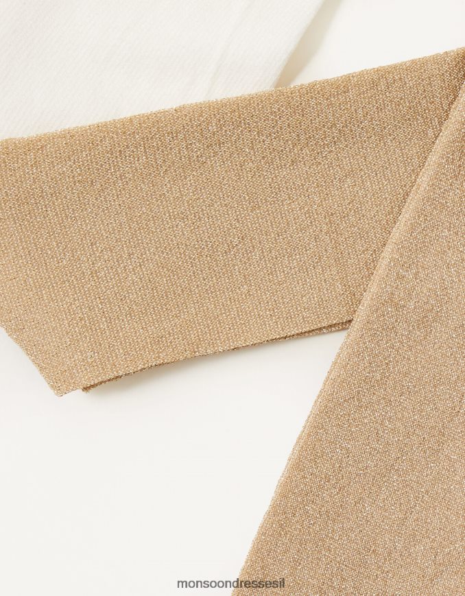 אבזר Monsoon טייץ נוצץ לתינוק זהב ילדה HTJ0TZ2708