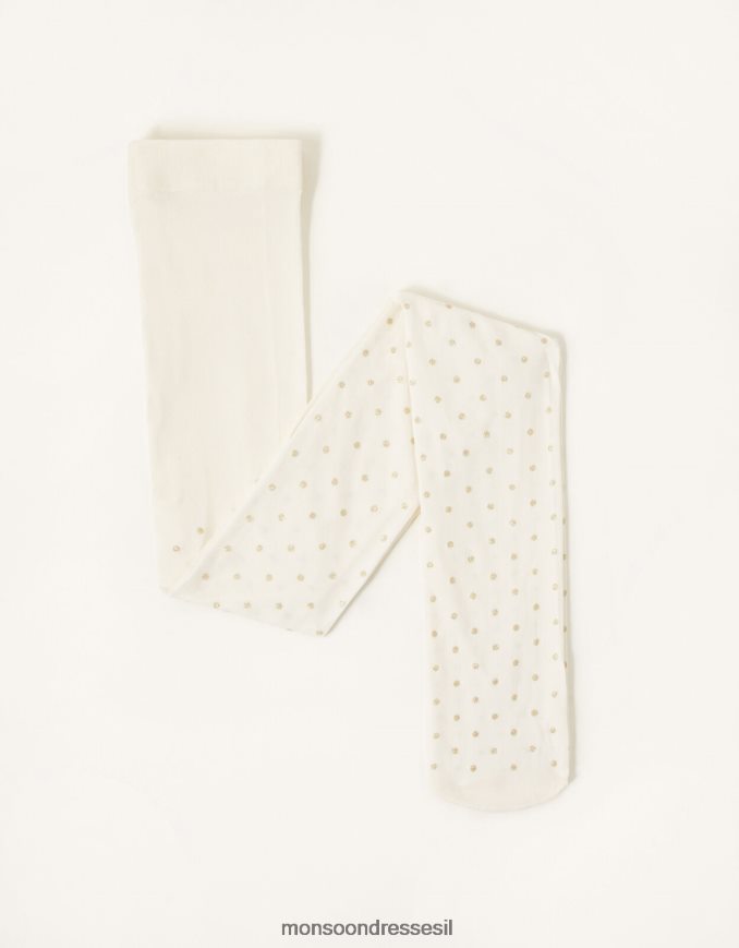 אבזר Monsoon טייץ נצנצים נקודתיים זהב ילדה HTJ0TZ2710