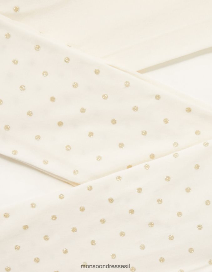 אבזר Monsoon טייץ נצנצים נקודתיים זהב ילדה HTJ0TZ2710