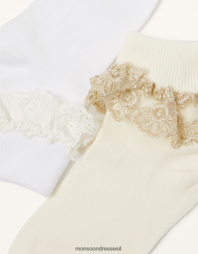 אבזר Monsoon גרב סלסולים תחרה תינוק רַב ילדה HTJ0TZ2713