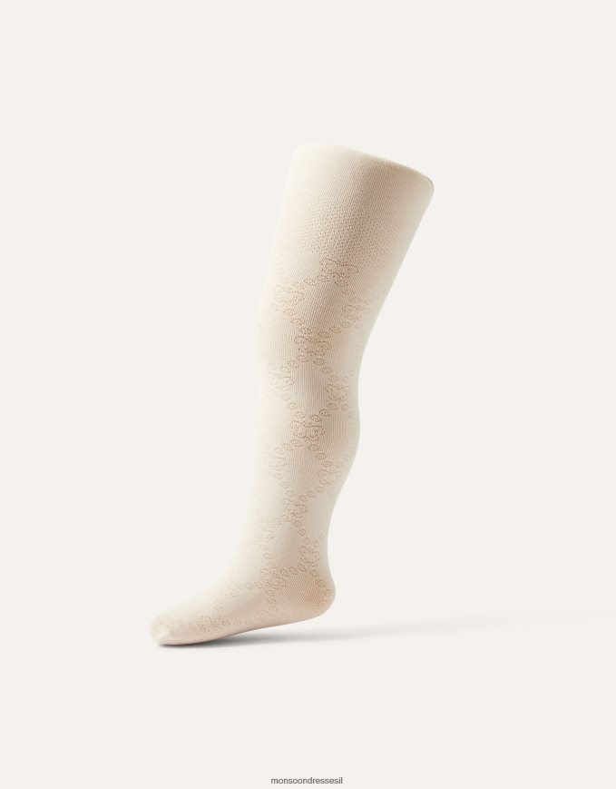 אבזר Monsoon טייץ יהלום קטיפה פרפר לתינוק שֶׁנהָב ילדה HTJ0TZ2720