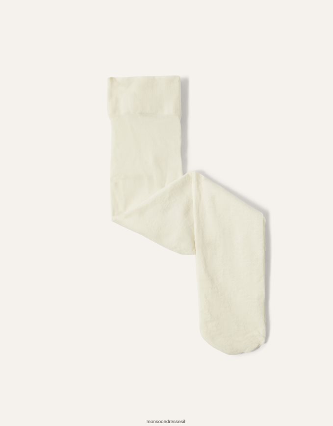 אבזר Monsoon טייץ יהלום קטיפה פרפר לתינוק שֶׁנהָב ילדה HTJ0TZ2720