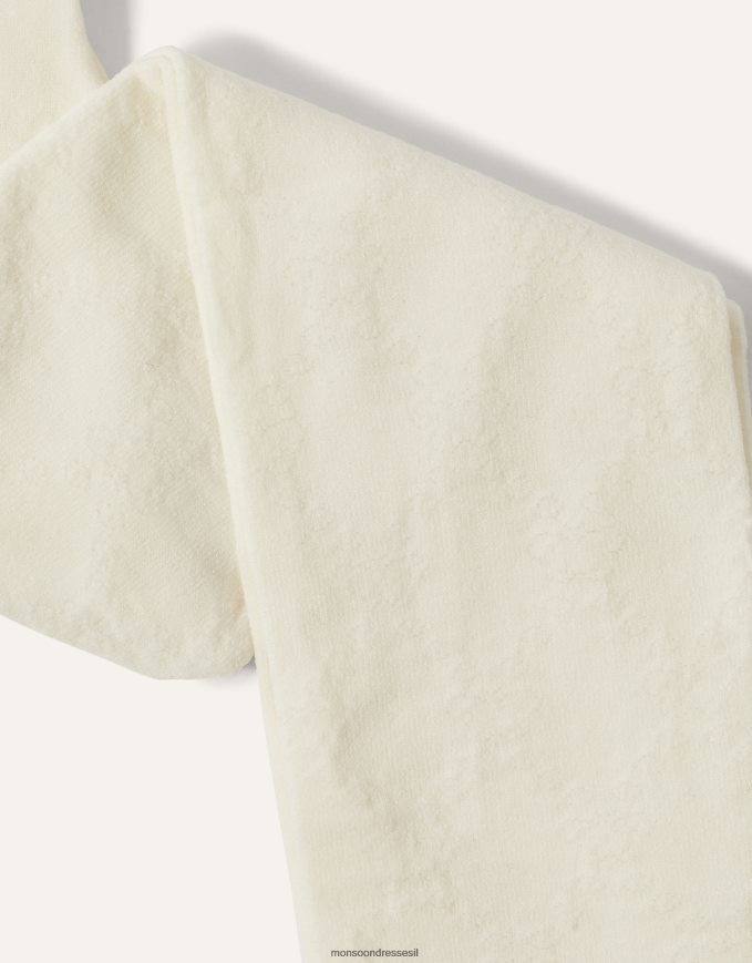 אבזר Monsoon טייץ יהלום קטיפה פרפר לתינוק שֶׁנהָב ילדה HTJ0TZ2720