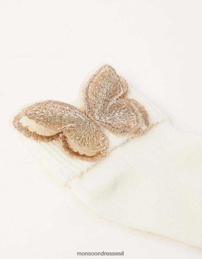 אבזר Monsoon גרבי פרפר לתינוק זהב ילדה HTJ0TZ2729