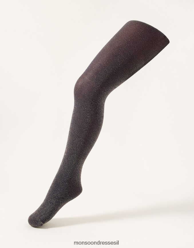 אבזר Monsoon טייץ ניילון נוצץ כחול (צי) ילדה HTJ0TZ2734