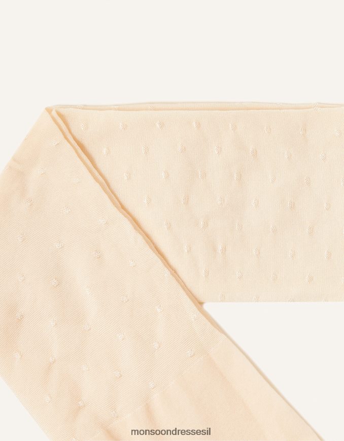 אבזר Monsoon טייץ ניילון ספוט כלה לתינוק שֶׁנהָב ילדה HTJ0TZ2735