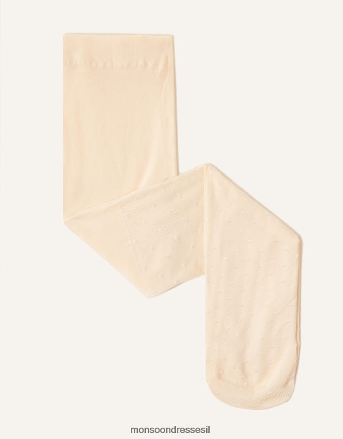 אבזר Monsoon טייץ ניילון ספוט כלה לתינוק שֶׁנהָב ילדה HTJ0TZ2735