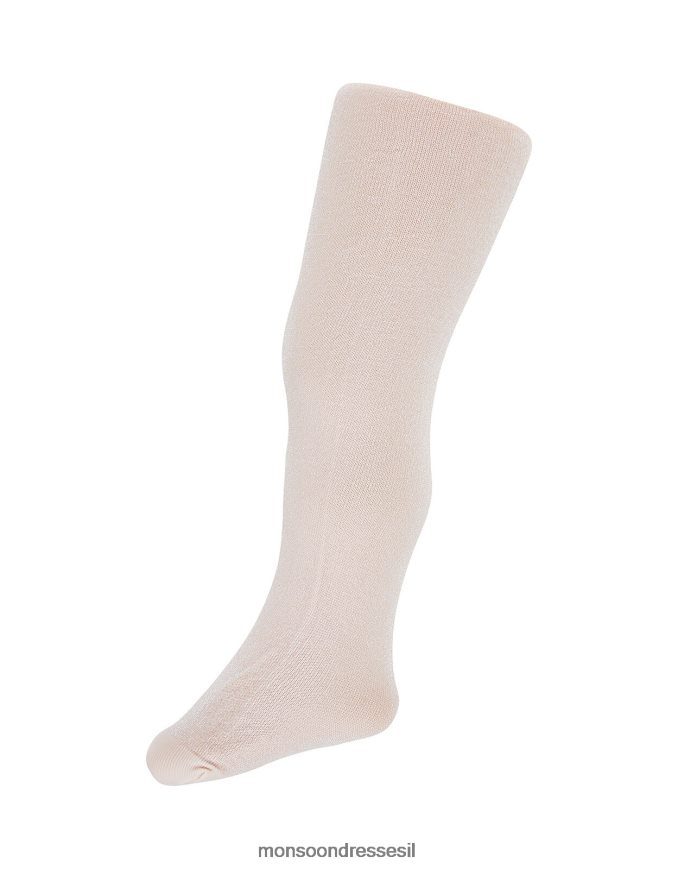 אבזר Monsoon טייץ סריג נוצץ לתינוק ורוד (ורוד חיוור) ילדה HTJ0TZ2736