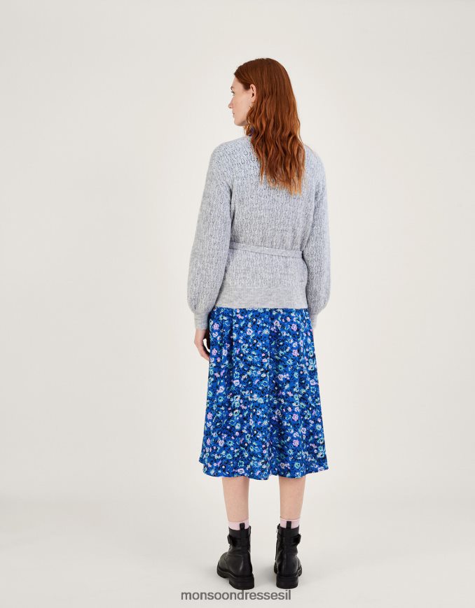 הַלבָּשָׁה Monsoon מגשר עטיפת בלט פוינטל אפור (חוואר אפור) נשים HTJ0TZ273