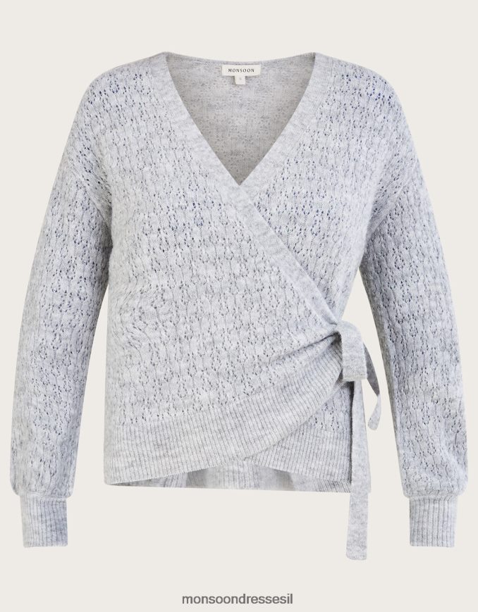 הַלבָּשָׁה Monsoon מגשר עטיפת בלט פוינטל אפור (חוואר אפור) נשים HTJ0TZ273