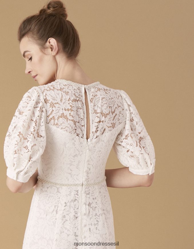 הַלבָּשָׁה Monsoon שמלת כלה עם חרוזים של ניקי שֶׁנהָב נשים HTJ0TZ2741