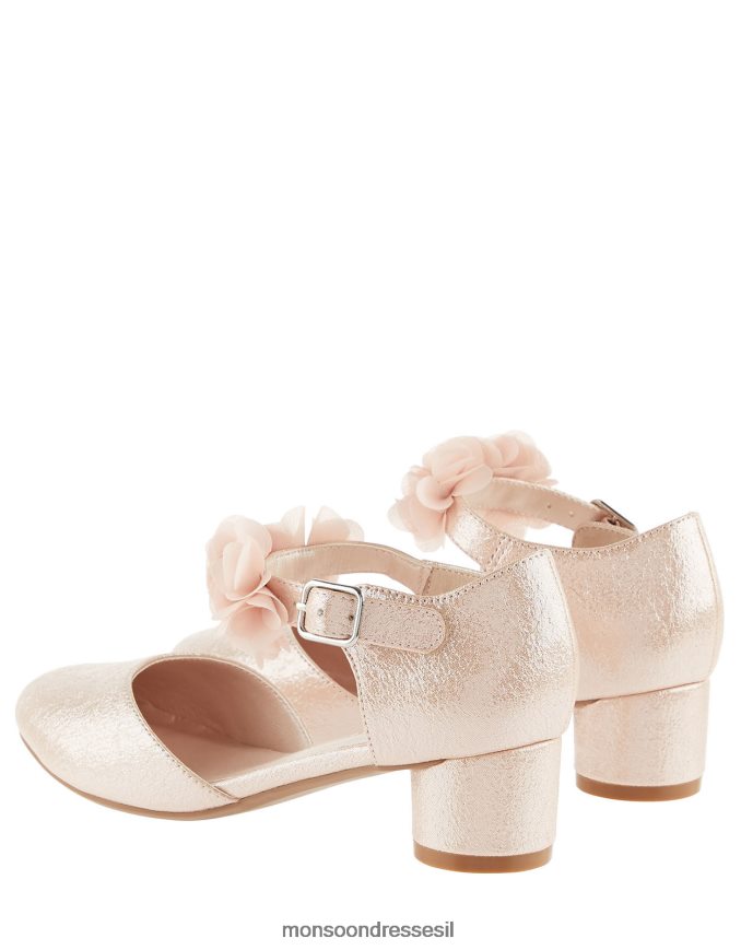 הַנעָלָה Monsoon עקבי קורז' במרקם וָרוֹד ילדה HTJ0TZ2761