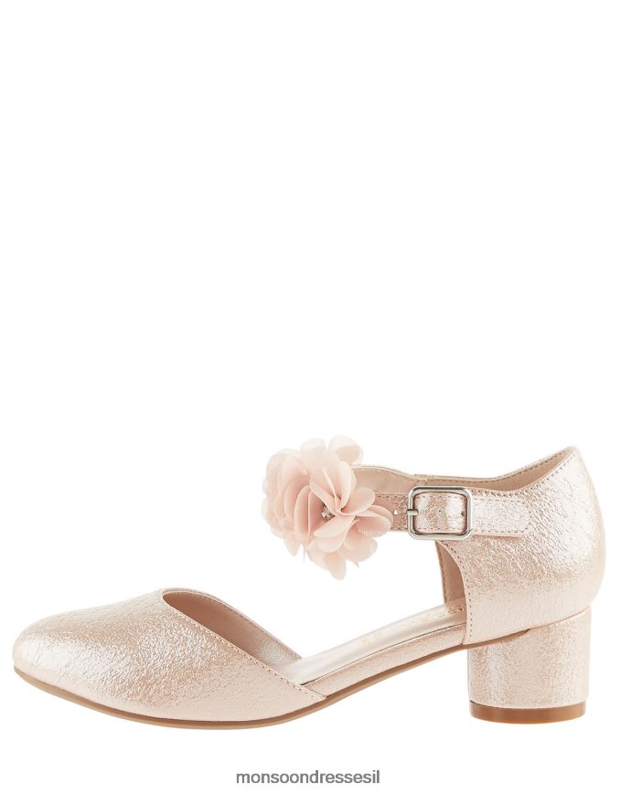 הַנעָלָה Monsoon עקבי קורז' במרקם וָרוֹד ילדה HTJ0TZ2761