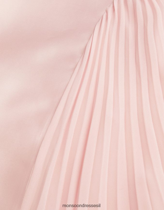 הַלבָּשָׁה Monsoon שמלת קפלים פולי וָרוֹד יְלָדִים HTJ0TZ2767