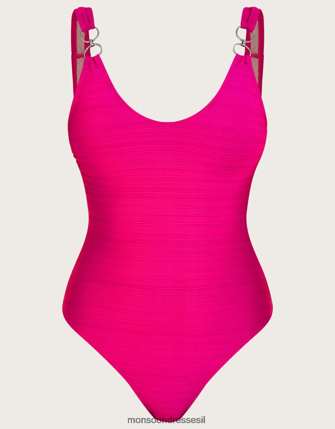 הַלבָּשָׁה Monsoon בגד ים פרט טבעת עם פוליאסטר ממוחזר וָרוֹד נשים HTJ0TZ2793