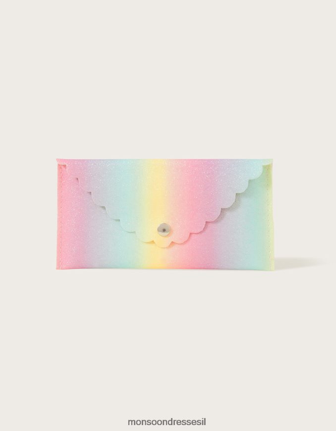 אבזר Monsoon משקפי שמש בהדפס פרחוני עם נרתיק קשת בענן מְעוּדָן יְלָדִים HTJ0TZ2798