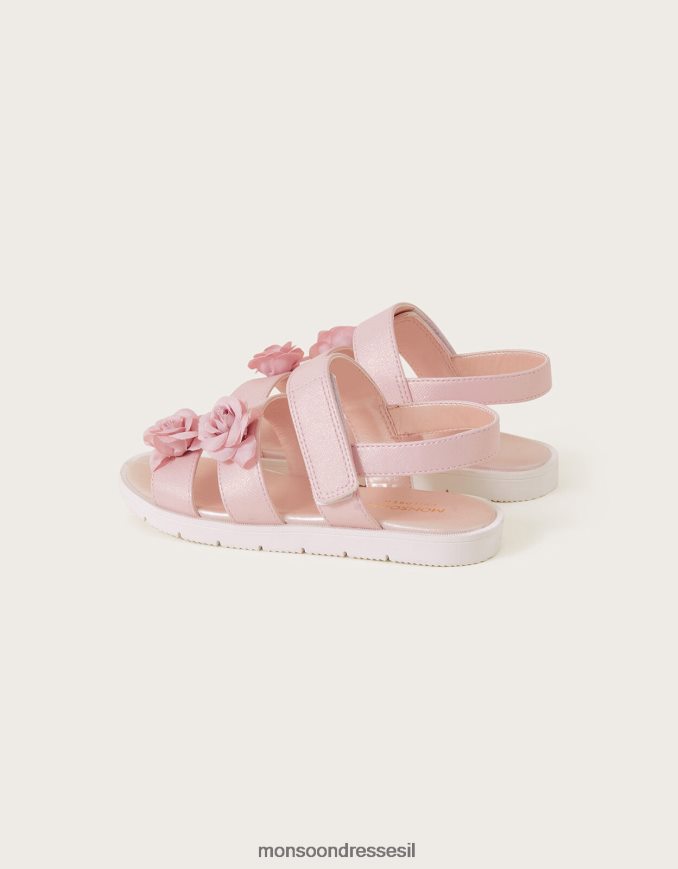 הַנעָלָה Monsoon סנדלי שימר ורדים וָרוֹד ילדה HTJ0TZ2799